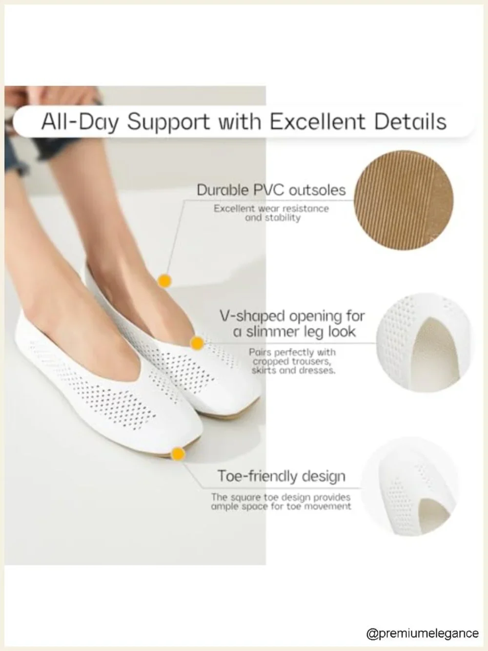 Foldable Knit Ballet Flats Square Toe Slip On Comfortable Dressy Office Casual